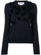 Comme Des Garçons Girl Pom Pom Detail Jumper - Blue