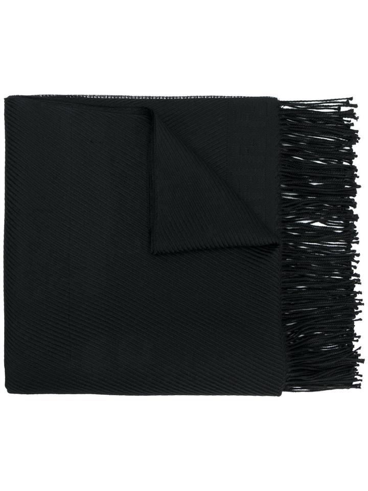 Fendi - Classic Scarf - Men - Wool - One Size, Black, Wool