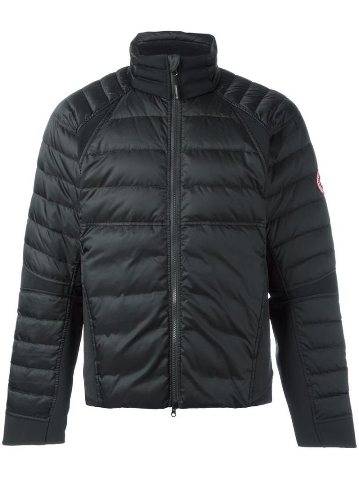 Canada Goose Logo Patch Padded Jacket, Men's, Size: Xl, Black, Nylon/polyester/goose Down