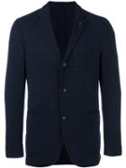 Lardini Three Button Blazer, Men's, Size: 54, Wool/nylon/spandex/elastane/polyester