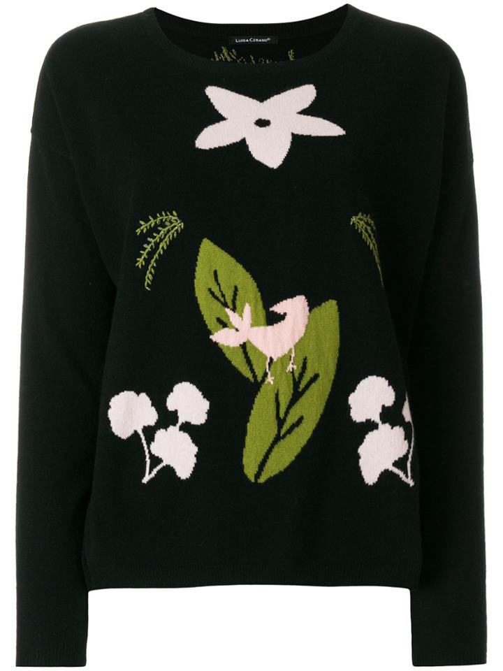Luisa Cerano Leaf Detail Sweater - Unavailable
