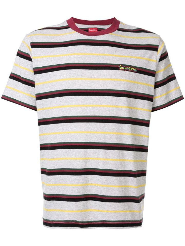 Supreme Heather Stripe T-shirt - Grey
