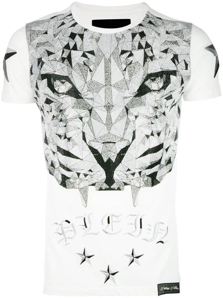 Philipp Plein Master T-shirt, Men's, Size: Large, White, Cotton