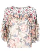 See By Chloé Ruffled Floral Top - Multicolour