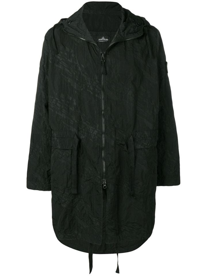 Stone Island Shadow Project Hooded Raincoat - Black