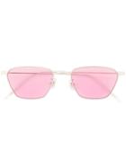 Gentle Monster Chrome Sunglasses - Pink