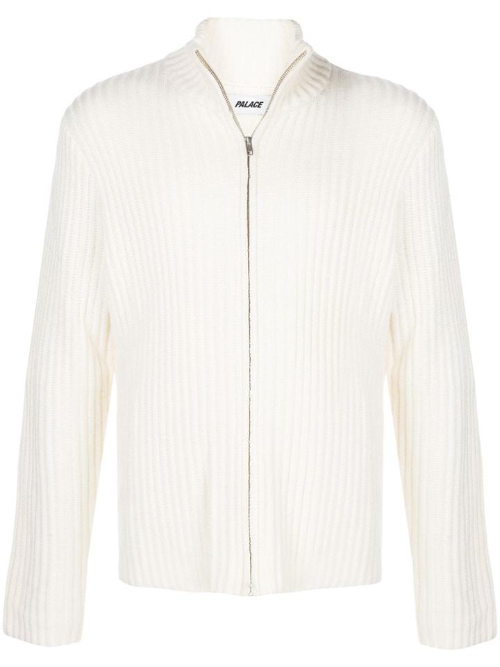 Palace Jumbotronic Knitted Cardigan - White