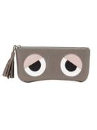Sarah Chofakian Leather Pouch - Grey