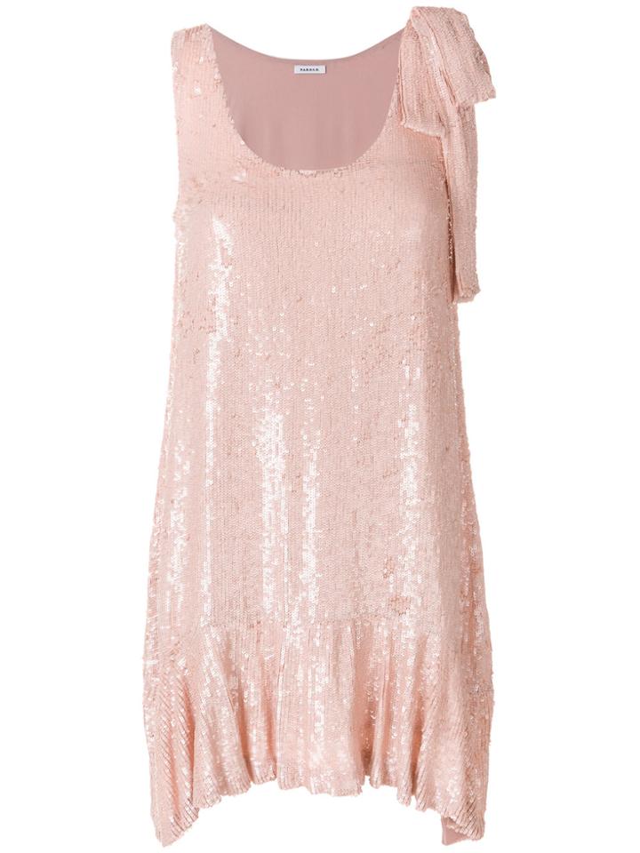 P.a.r.o.s.h. Sequined Shift Dress - Pink & Purple