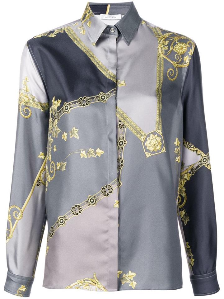 Versace Collection Signature Print Shirt - Grey