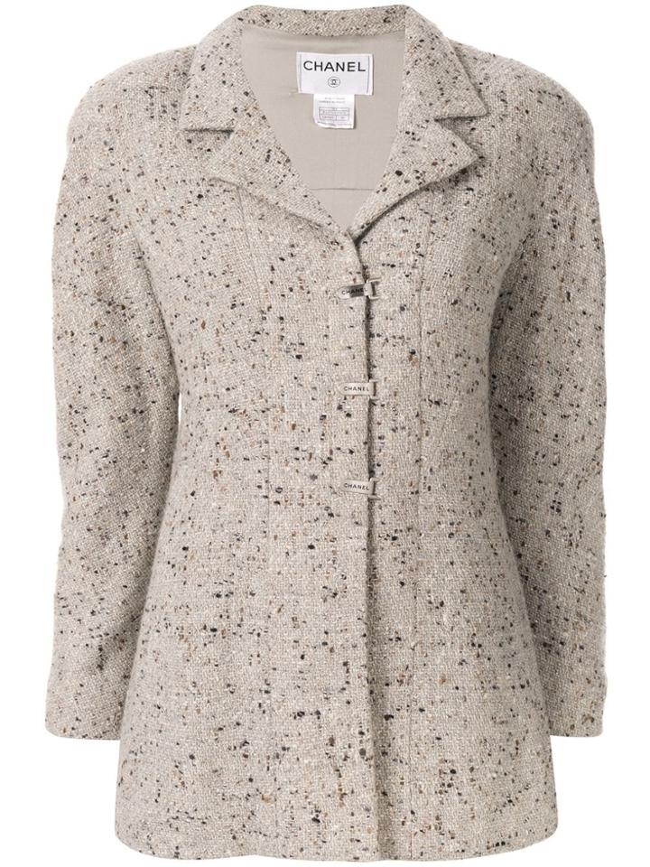 Chanel Pre-owned 1999 Tweed Jacket - Grey