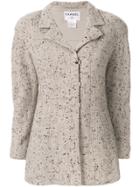 Chanel Pre-owned 1999 Tweed Jacket - Grey