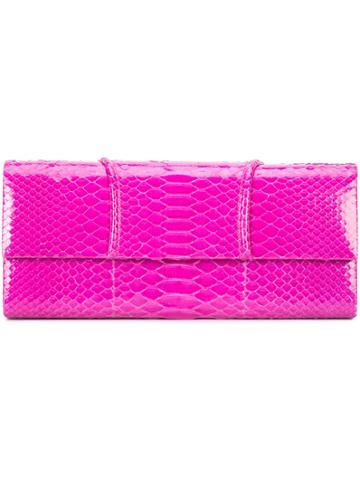 Susie Straubmueller Long Clutch Bag - Pink & Purple