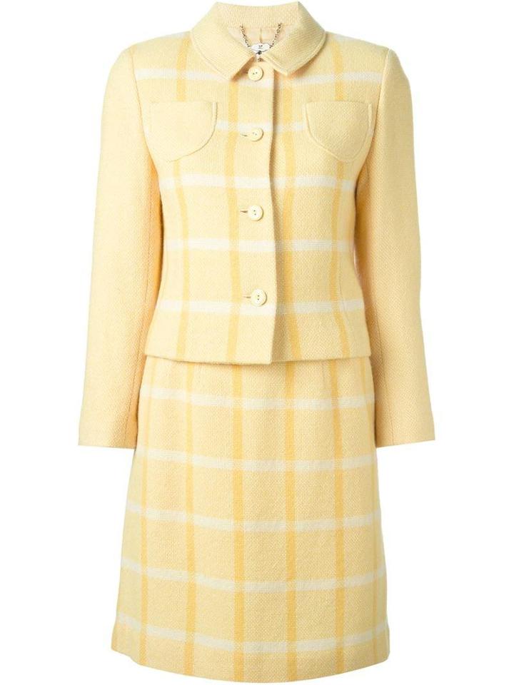 Courreges Vintage Checked Skirt Suit