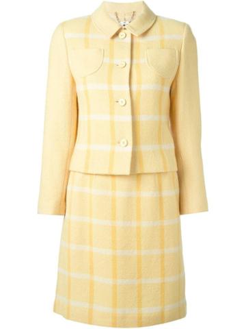Courreges Vintage Checked Skirt Suit