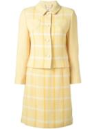 Courreges Vintage Checked Skirt Suit