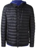 Moncler Hooded Padded Jacket, Men's, Size: 7, Blue, Polyamide/goose Down/feather Down