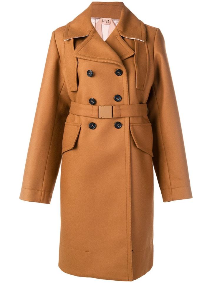 No21 Belted Trench Coat - Brown