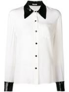 Miu Miu Sequin Collar Shirt - White