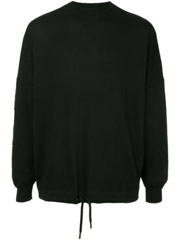 Palm Angels Palms And Flames Jumper - Black