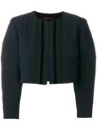 Comme Des Garçons Vintage 1989 Cropped Princess Line Jacket - Blue