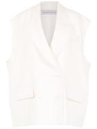 Gloria Coelho Sleeveless Jacket - White