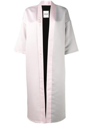 Outlaw Moscow - Logo Embroidered Cross-robe - Women - Cotton/polyester/artificial Leather - M, Women's, Pink/purple, Cotton/polyester/artificial Leather