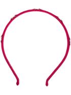 Salvatore Ferragamo Ribbed Woven Detail Headband - Pink & Purple