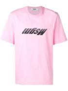 Msgm Inverted Logo T-shirt - Pink