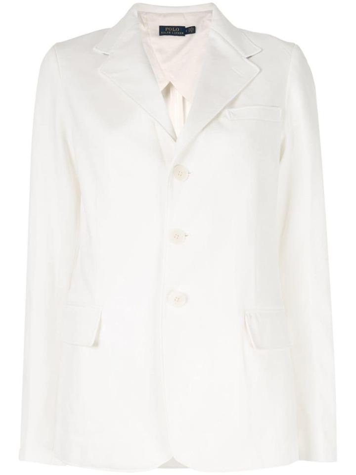 Polo Ralph Lauren Single Breasted Blazer - White