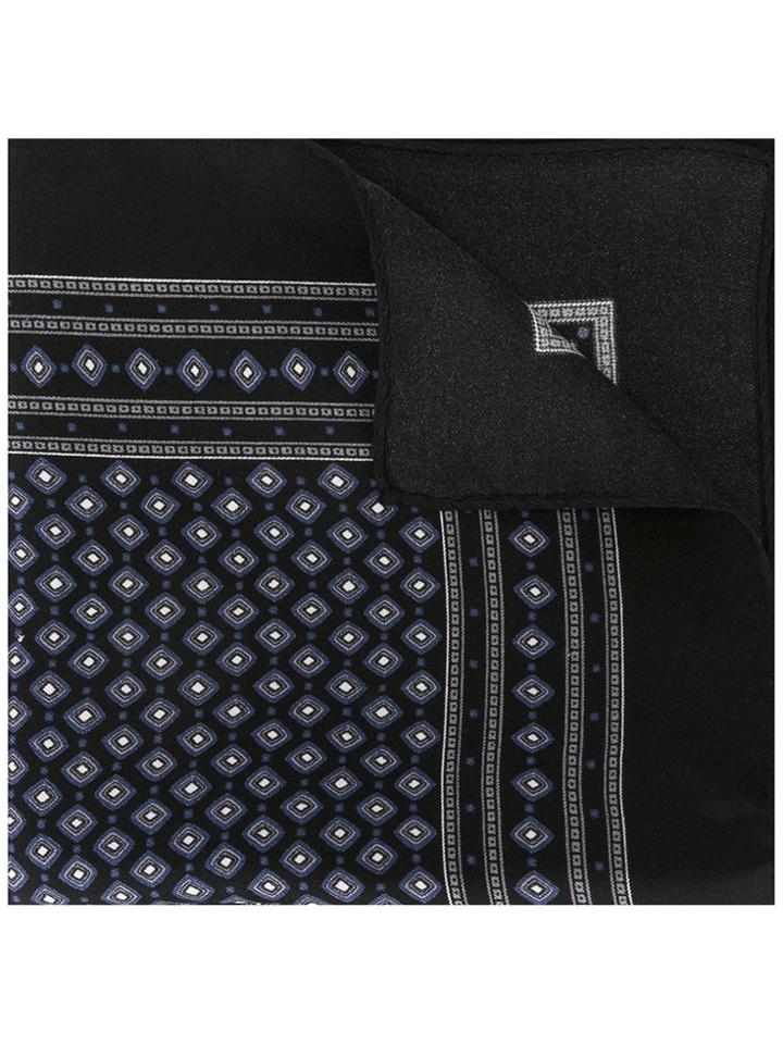 Dolce & Gabbana Patterned Pocket Square - Black