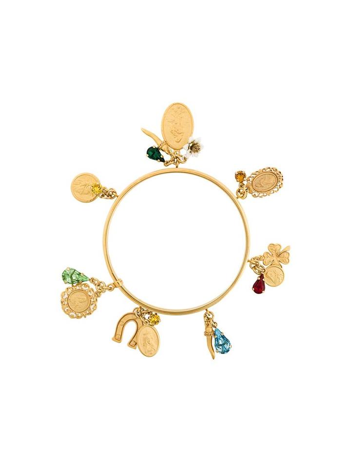 Dolce & Gabbana Charm Bangle, Women's, Metallic
