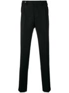 Berwich Tapered Tailored Trousers - Black