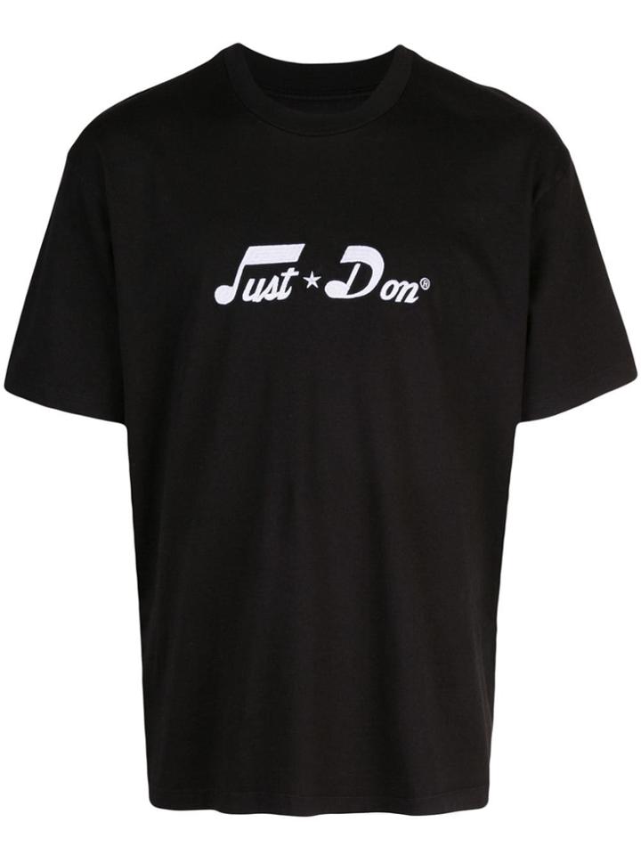Just Don Music Note Print T-shirt - Black