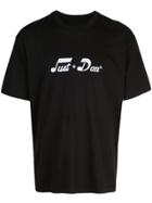 Just Don Music Note Print T-shirt - Black