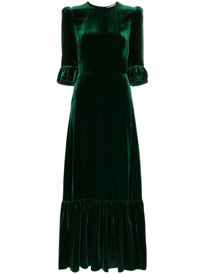 The Vampire's Wife Velvet Festival Dress - Green