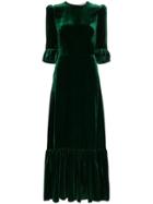 The Vampire's Wife Velvet Festival Dress - Green