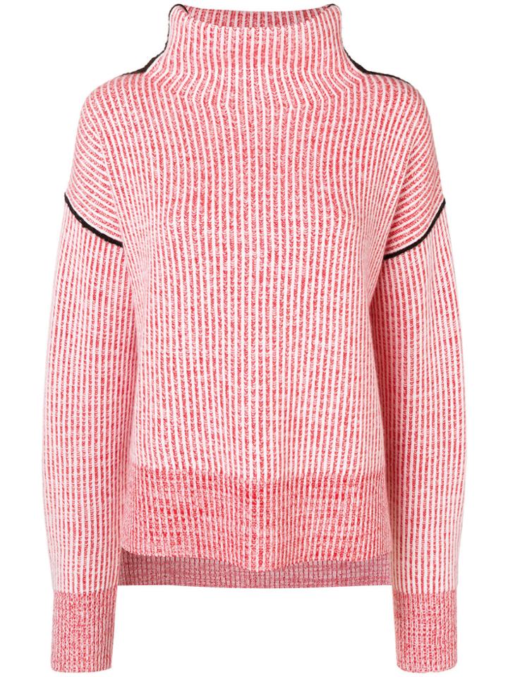 Sportmax Cashmere High Neck Sweater - Red