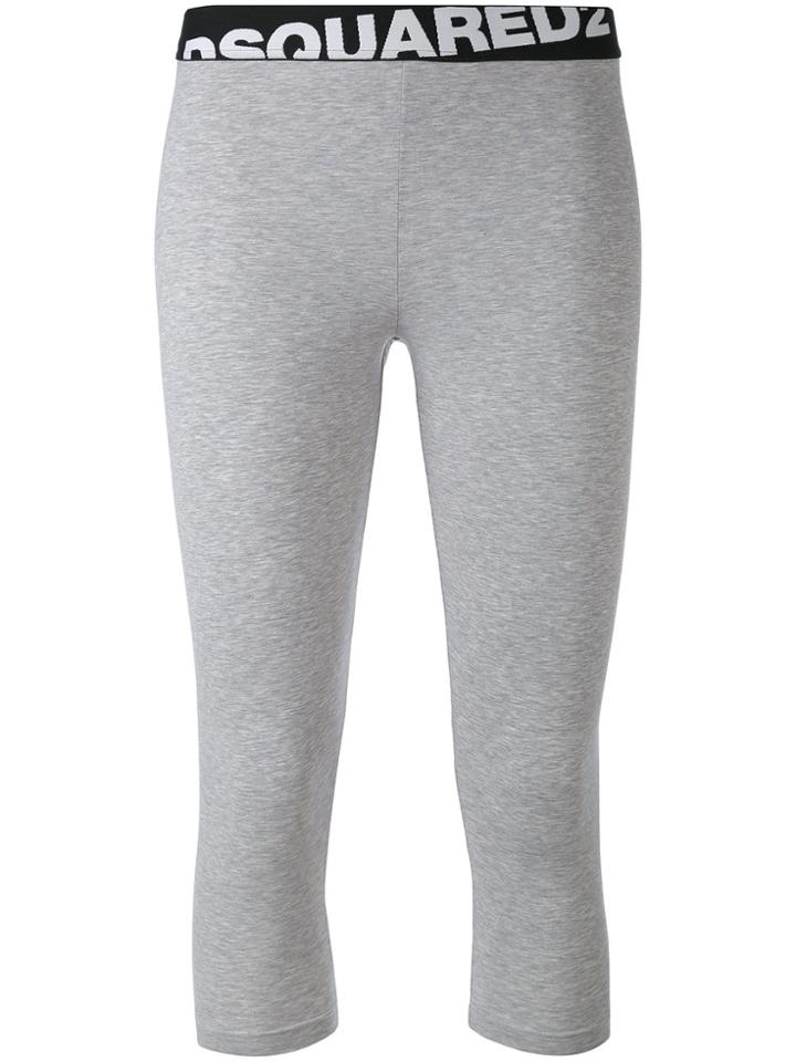 Dsquared2 Logo Band Leggings - Grey