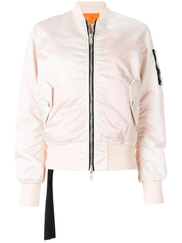 Unravel Project Basic Bomber Jacket - Nude & Neutrals