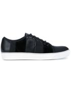 Lanvin Striped Basket Sneakers - Black