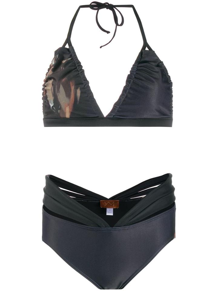 Yes Master Wild Horse Bikini Set - Black