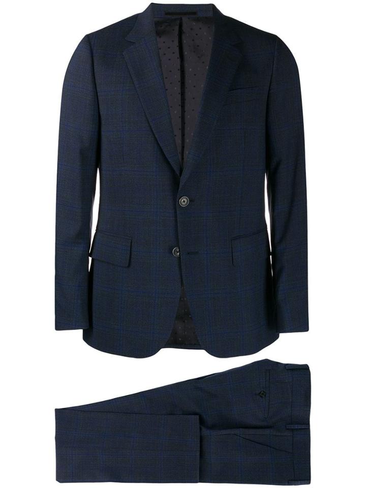 Paul Smith Checkered Two-piece Suit - Blue
