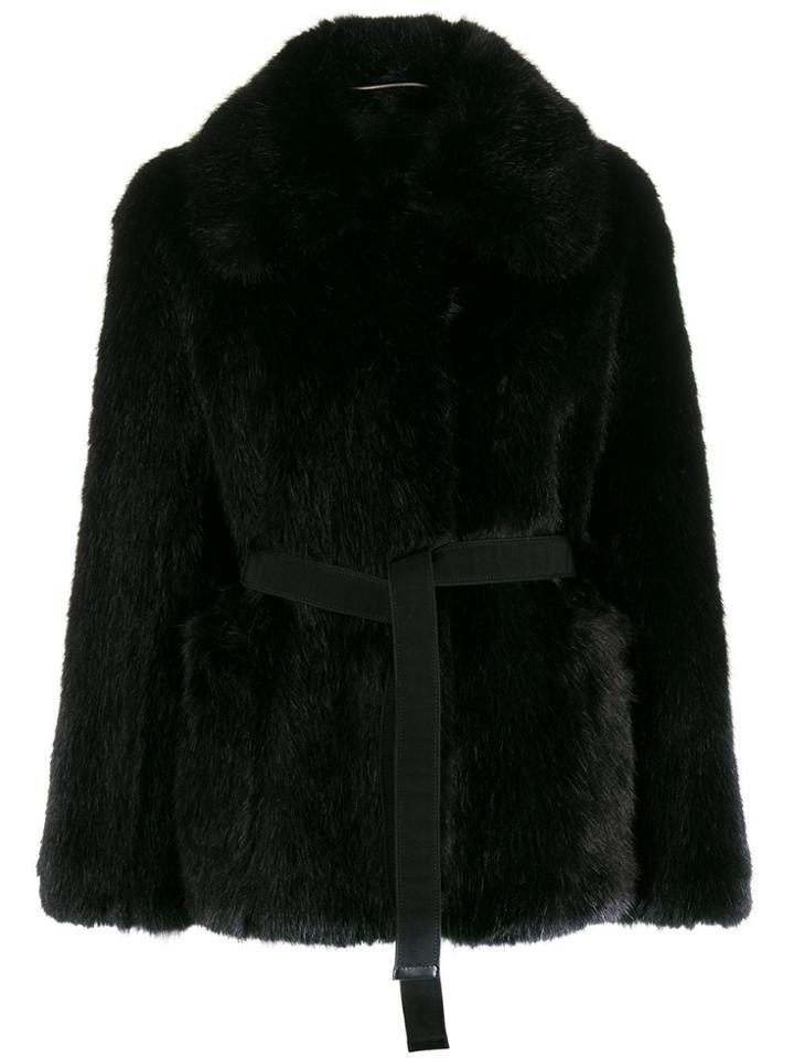 Ermanno Scervino Faux-fur Jacket - Black