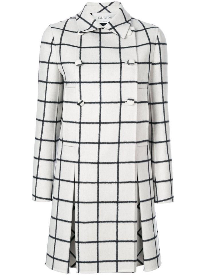 Valentino Double-breasted Coat - White