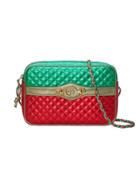 Gucci Laminated Leather Small Shoulder Bag - Green