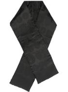 Burberry Archive Shield Silk Jacquard Puffer Scarf - Black