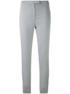 Eleventy Slit Hem Slim-fit Trousers - Grey