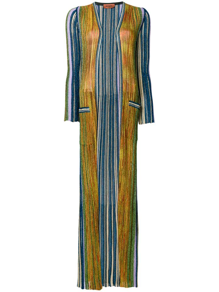 Missoni Multi-stripe Floor Length Cardigan - Multicolour