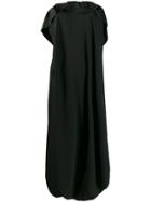 Poiret Asymmetric Ruffled Dress - Black